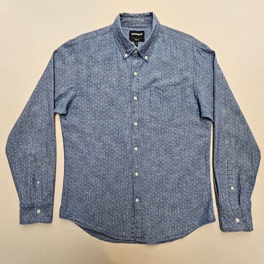 Bonobos Chambray Button Down Standard Fit M - image 2